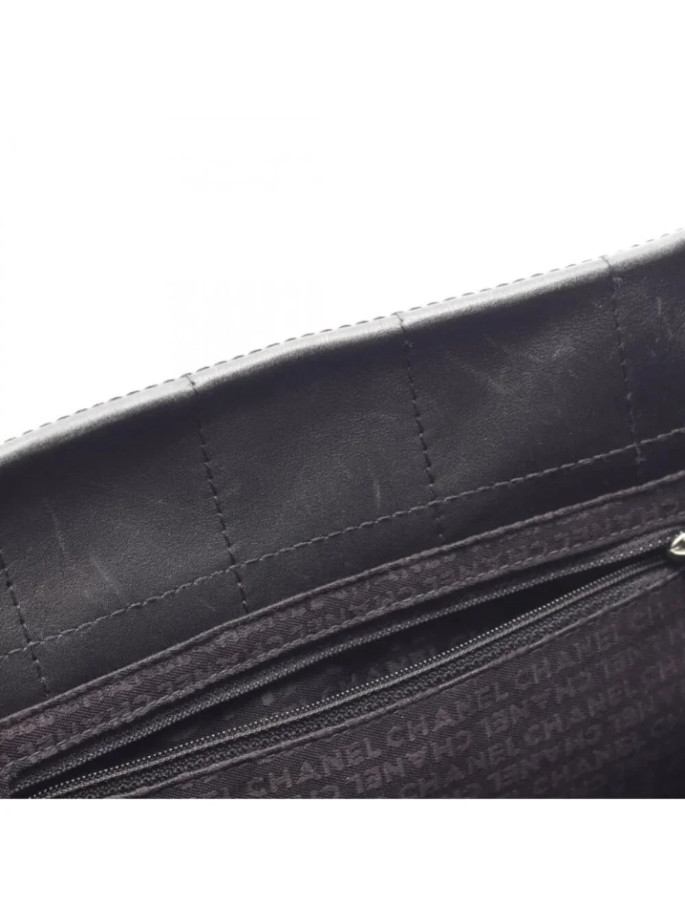 Chanel Tote Bag Choco Bar Black Lambskin